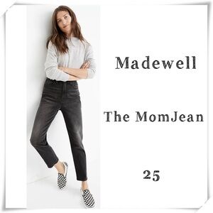 MADEWELL MomJean in Dunstable Wash Black Comfort Stretch Edition Style #AA586